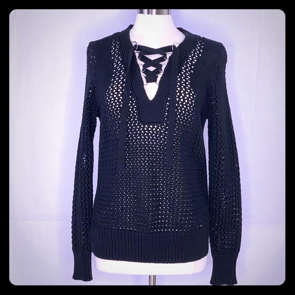 DEREK LAM 10 CROSBY 100% cotton Black sweater